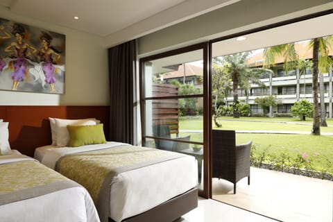 Family Garden | Premium bedding, minibar, in-room safe, individually furnished