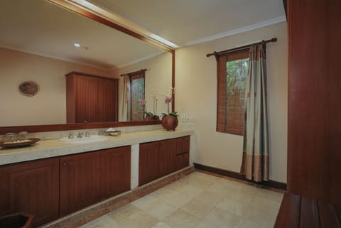 1 Bedroom  Villa, Plunge Pool | Bathroom | Combined shower/tub, towels