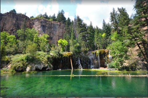 Iconic Hanging lake is a walk away.
