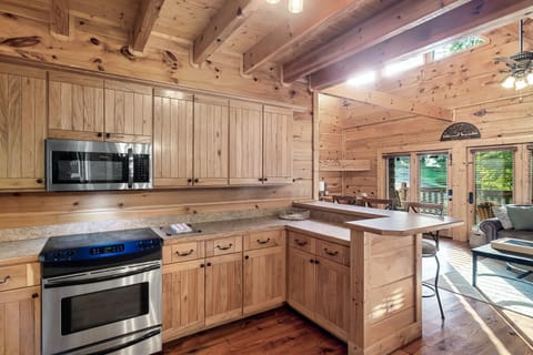 Open concept from kitchen to living room