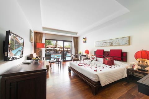 Deluxe Double or Twin Room, Pool Access | View from room