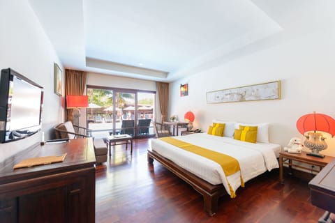 Deluxe Double or Twin Room, Pool Access | View from room