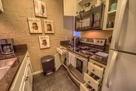 Fully stocked kitchen
