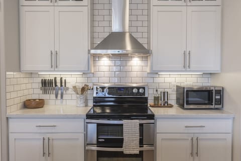 Fully stocked kitchen