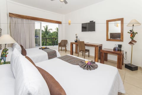 Standard Room, 2 Double Beds, Mountain View | View from room