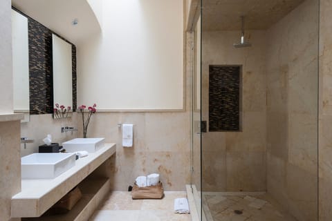 Superior Room | Bathroom | Designer toiletries, hair dryer, bathrobes, slippers