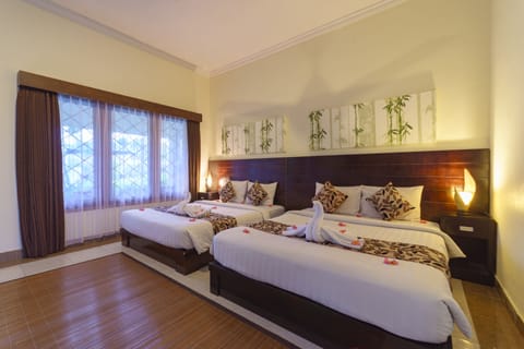 Family Double Room, 2 Double Beds | View from room