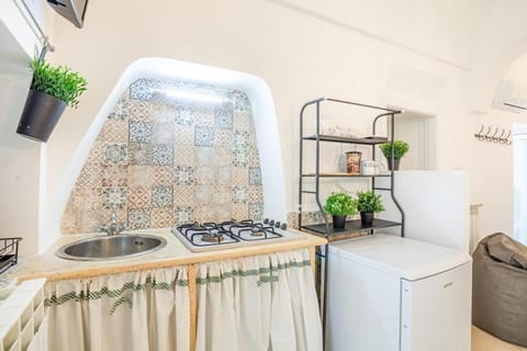 Basic Studio | Private kitchenette | Mini-fridge, microwave, stovetop, cookware/dishes/utensils