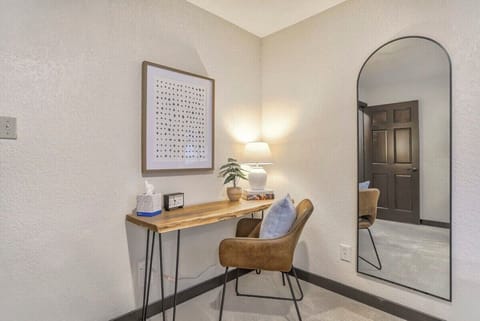 In the Twin Trundle room, enjoy the desk space for whatever you may need to get done while on your travels!