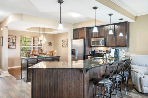 Full Kitchen with Extra Bar Seating