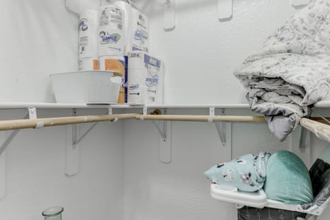 2nd master bedroom suite wall in closet 