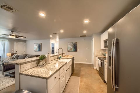 Fully stocked kitchen
