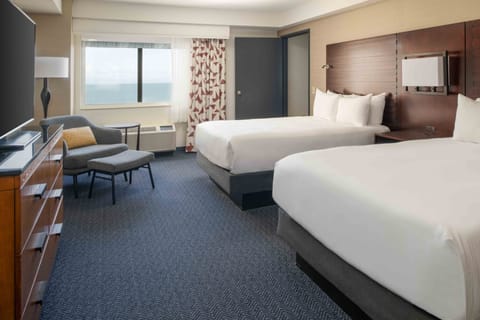 Suite, 2 Double Beds | In-room safe, desk, laptop workspace, blackout drapes