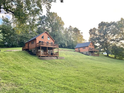 Black Bear Retreat sits on one acre next to its sister, inquire to rent both