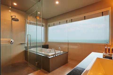 South Wing Suite | Bathroom | Separate tub and shower, free toiletries, hair dryer, bathrobes