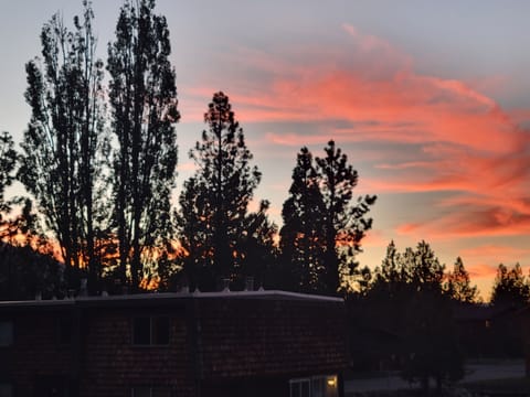 Sunset view from balcony
