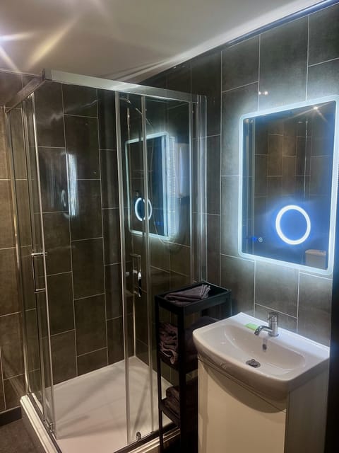 Standard Double or Twin Room | Bathroom | Shower, hair dryer, towels, soap