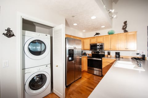 Kitchen and laundry area