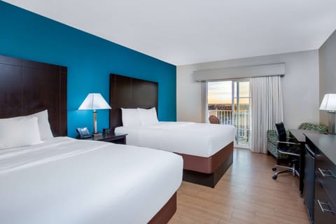 Room, 2 Queen Beds, Non Smoking, View (Sunset View) | Premium bedding, in-room safe, desk, iron/ironing board