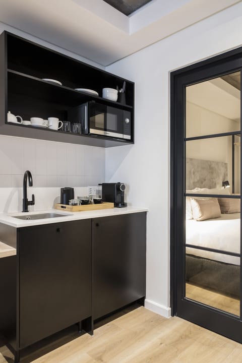 Superior Studio | Private kitchenette | Mini-fridge, microwave, espresso maker, electric kettle