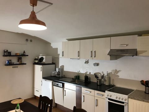 Apartment | Private kitchen | Fridge, microwave, oven, stovetop