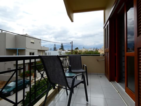 spacious front balcony with view