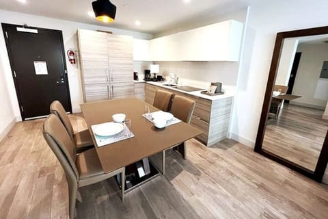 Open concept kitchen.