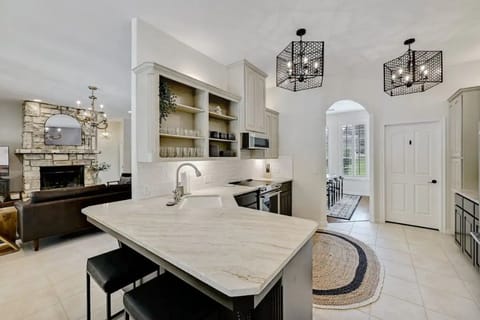 Kitchen off Living Room Area and connected to formal dining room.