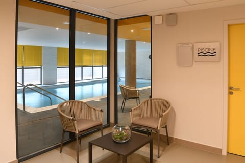 Indoor pool, a heated pool