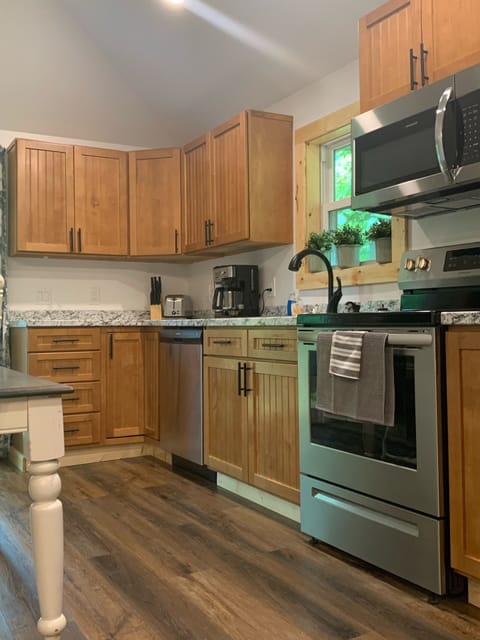 kitchen, dining area