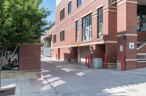 Entrance to parking garage