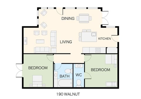 Floor plan of home