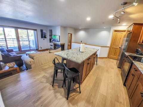 Completely remodeled kitchen.