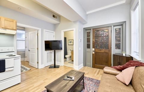 Comfort Apartment | Living area | 42-inch Smart TV with digital channels, TV, Netflix