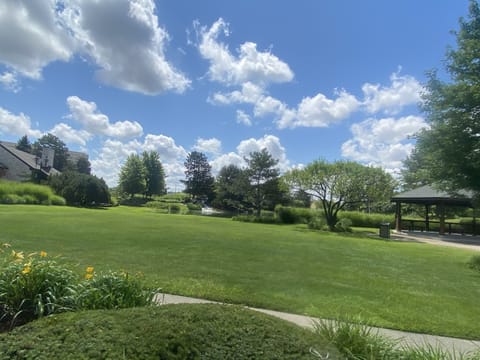 Lovely Park near apartment with pound, falls and beautiful flowers all around.