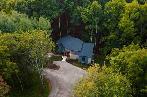 Nestled on 32 acres of forest yet close to everything Hocking Hills offers.