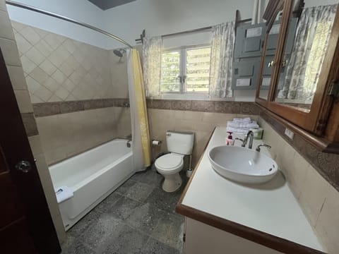 Premium Quadruple Room | Bathroom | Shower, hair dryer, towels, soap