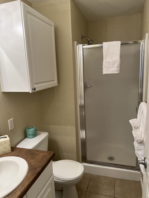 Deluxe Apartment, 2 Bedrooms | Bathroom | Free toiletries, hair dryer, towels, soap