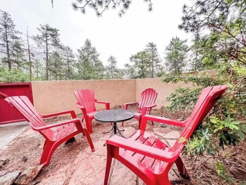 Come enjoy the mountain air as you relax around one of two nice outdoor areas