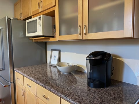 Kitchen with Keurig coffee maker