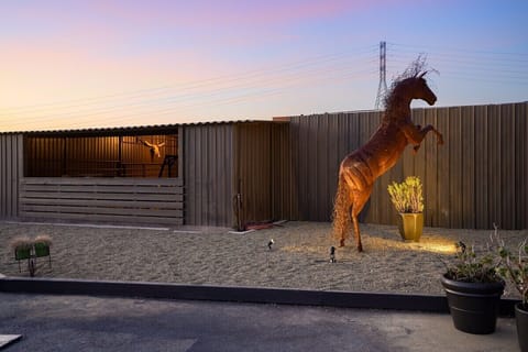 Statue by the entrance