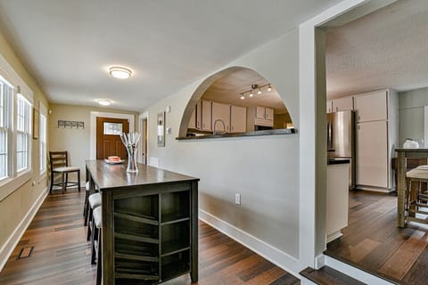 Dining room just off the kitchen