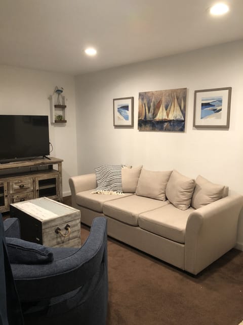 Living room with smart tv. 