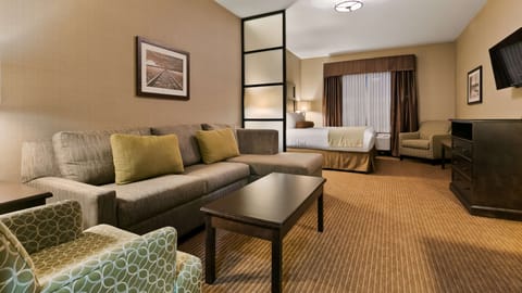 Suite, 1 King Bed, Non Smoking, Refrigerator & Microwave | Premium bedding, pillowtop beds, in-room safe, desk