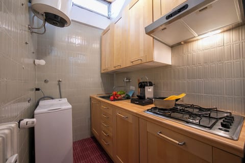 Family Apartment, 1 Bedroom (La Tana dello Scoiattolo (Skiing) | Private kitchen | Fridge, microwave, stovetop, espresso maker