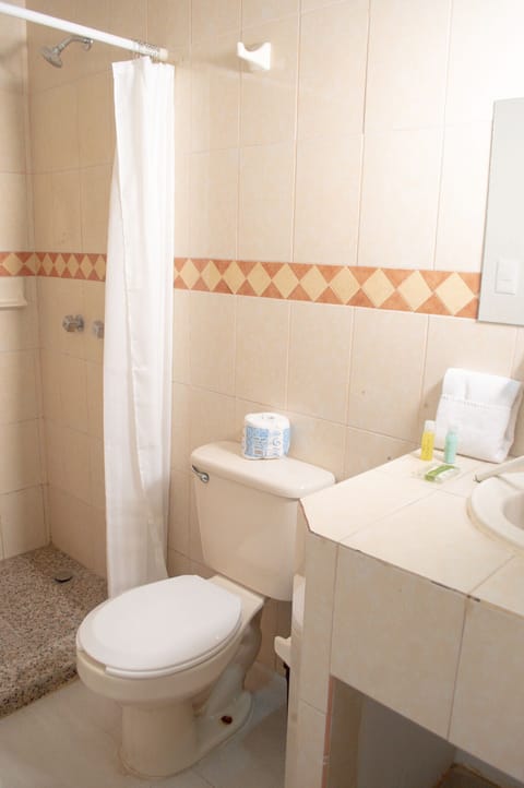 Standard Room, 1 Double Bed | Bathroom | Towels, soap, shampoo, toilet paper