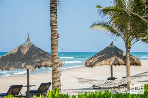 Beach umbrellas, beach towels