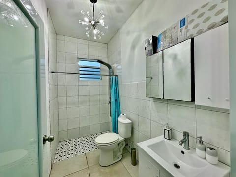 Jetted tub, hair dryer, towels
