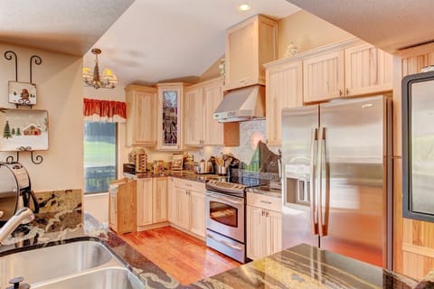 Beautiful kitchen in this custom home