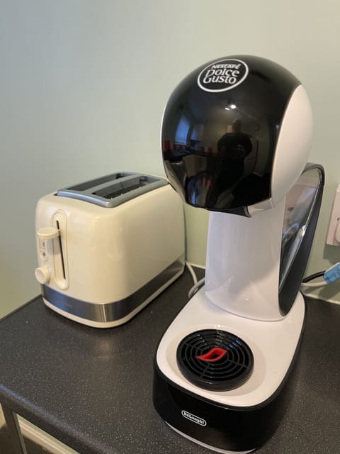 Design Apartment | Private kitchen | Fridge, electric kettle, cookware/dishes/utensils